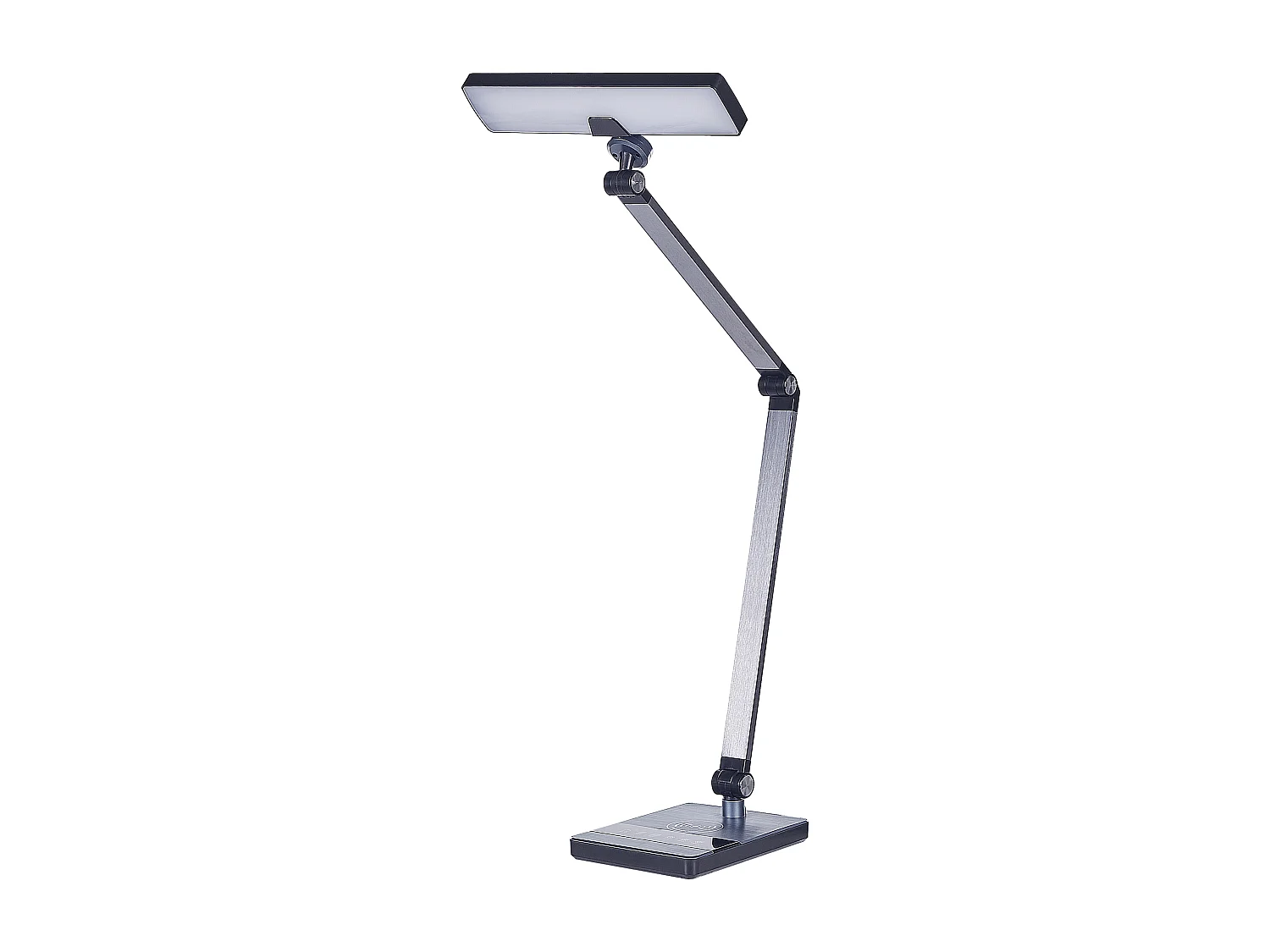Lampe de bureau LED LACERTA Avec chargeur sans fil Métal Noir