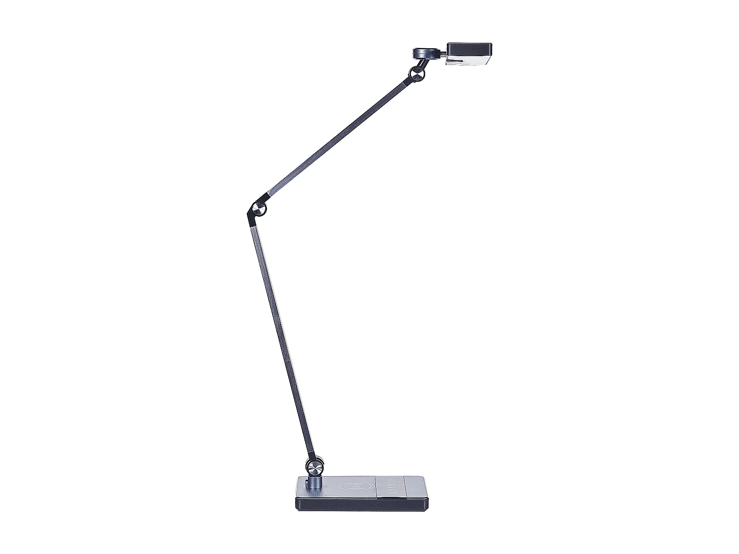 LED bureaulamp LACERTA Met draadloze oplader Metaal Zwart