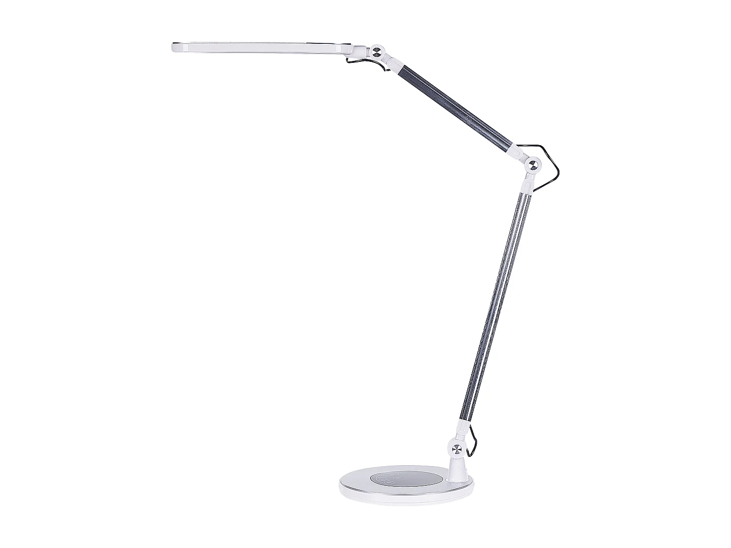 Lampa biurkowa LED GRUS Ze ściemniaczem Metal Srebrny