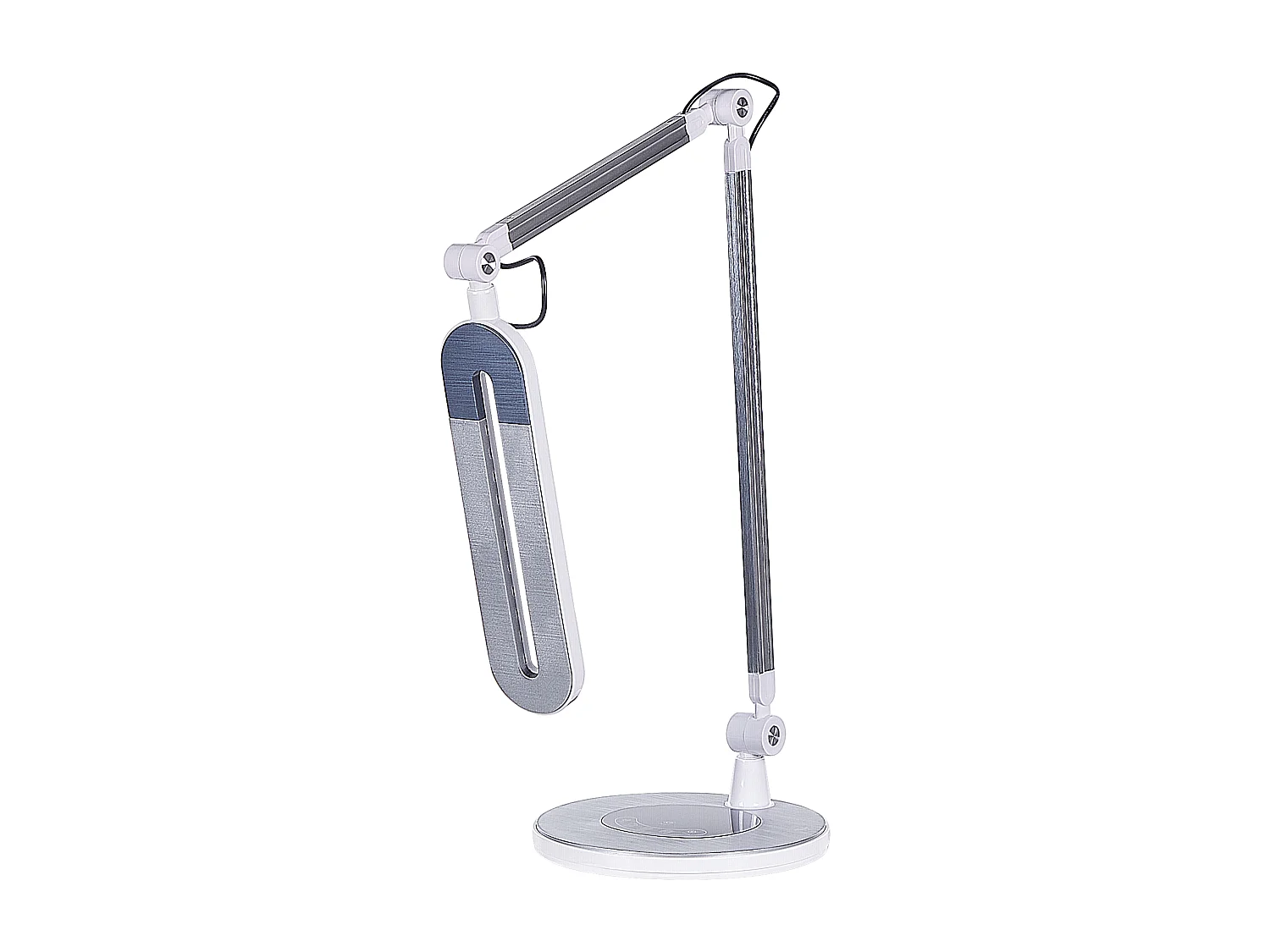 Lampada da scrivania a LED GRUS con dimmer Metallo Argento