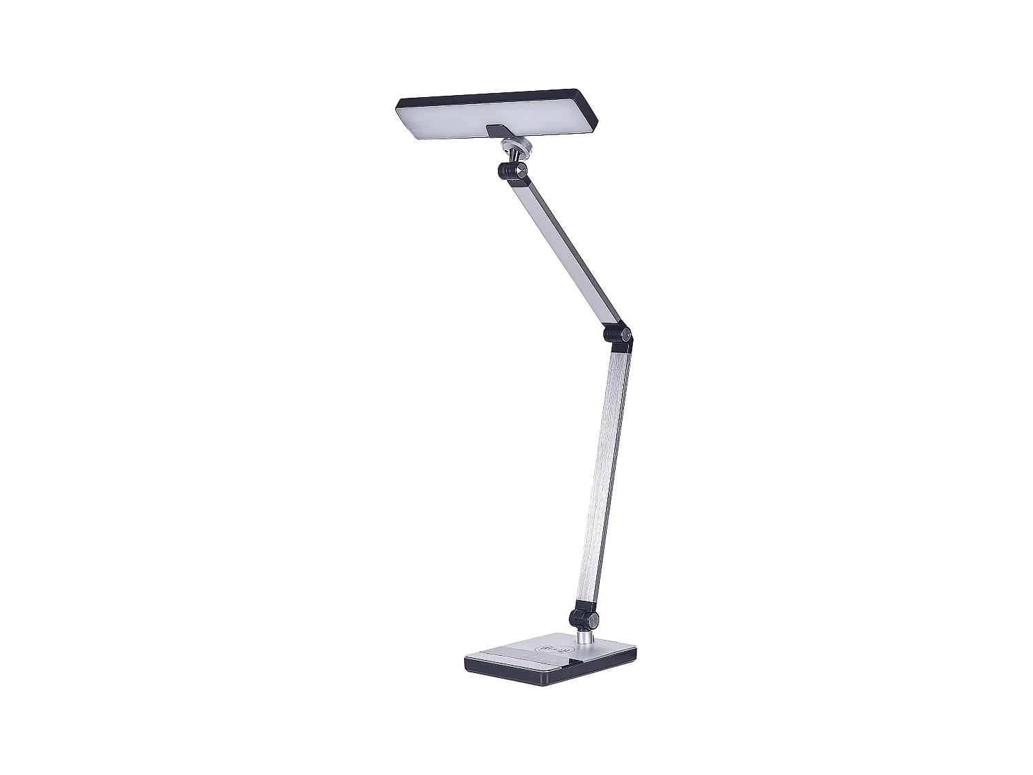 Lampe de bureau LED LACERTA Avec chargeur sans fil Métal Argenté