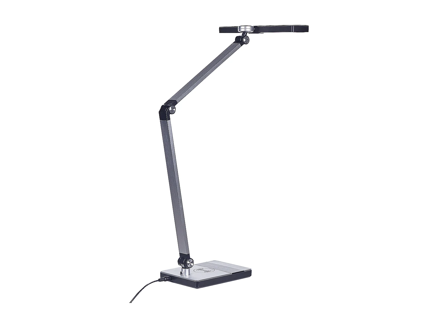 LED bureaulamp LACERTA Met draadloze oplader Metaal Zilver