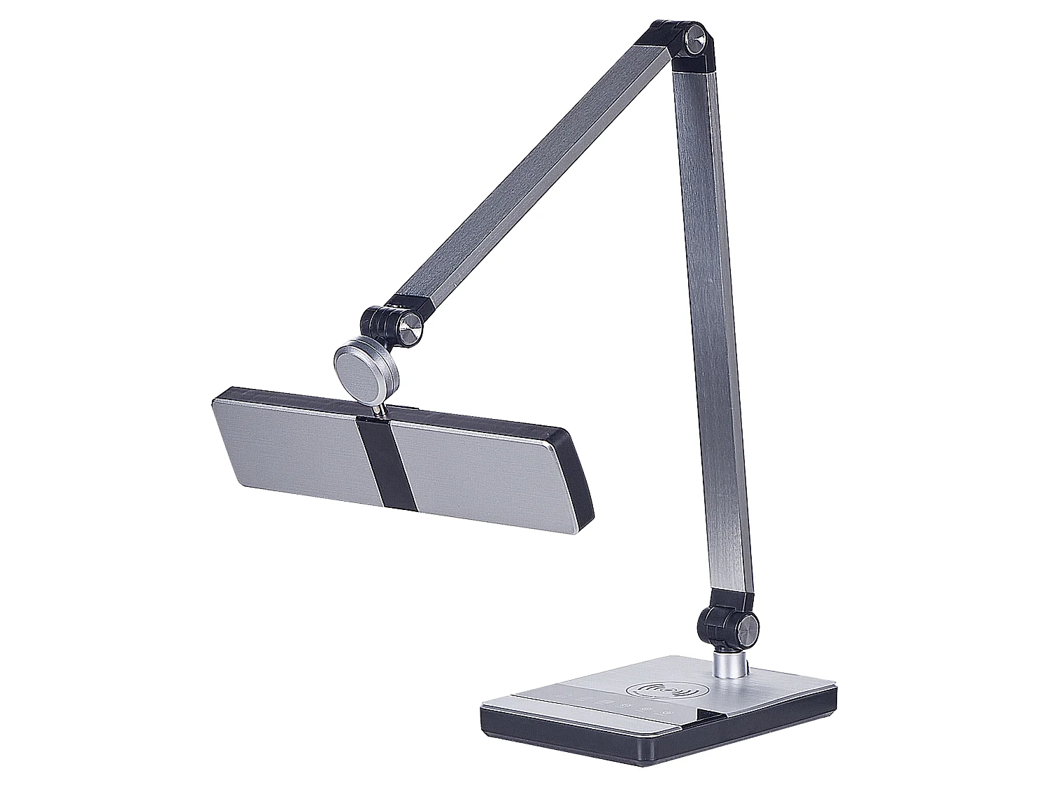 LED bureaulamp LACERTA Met draadloze oplader Metaal Zilver