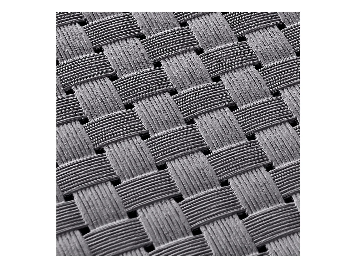 Gartenmöbel-Set 2-Sitzer aus grauem Rattan ANKARA - Bequem und wasserbeständig