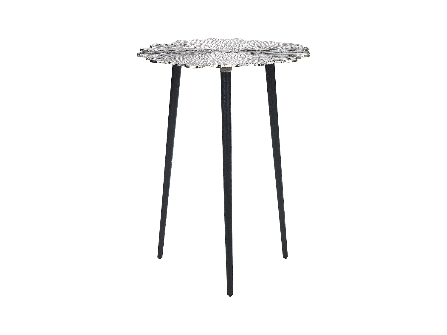 Table d'appoint PUHOI Métal Argenté