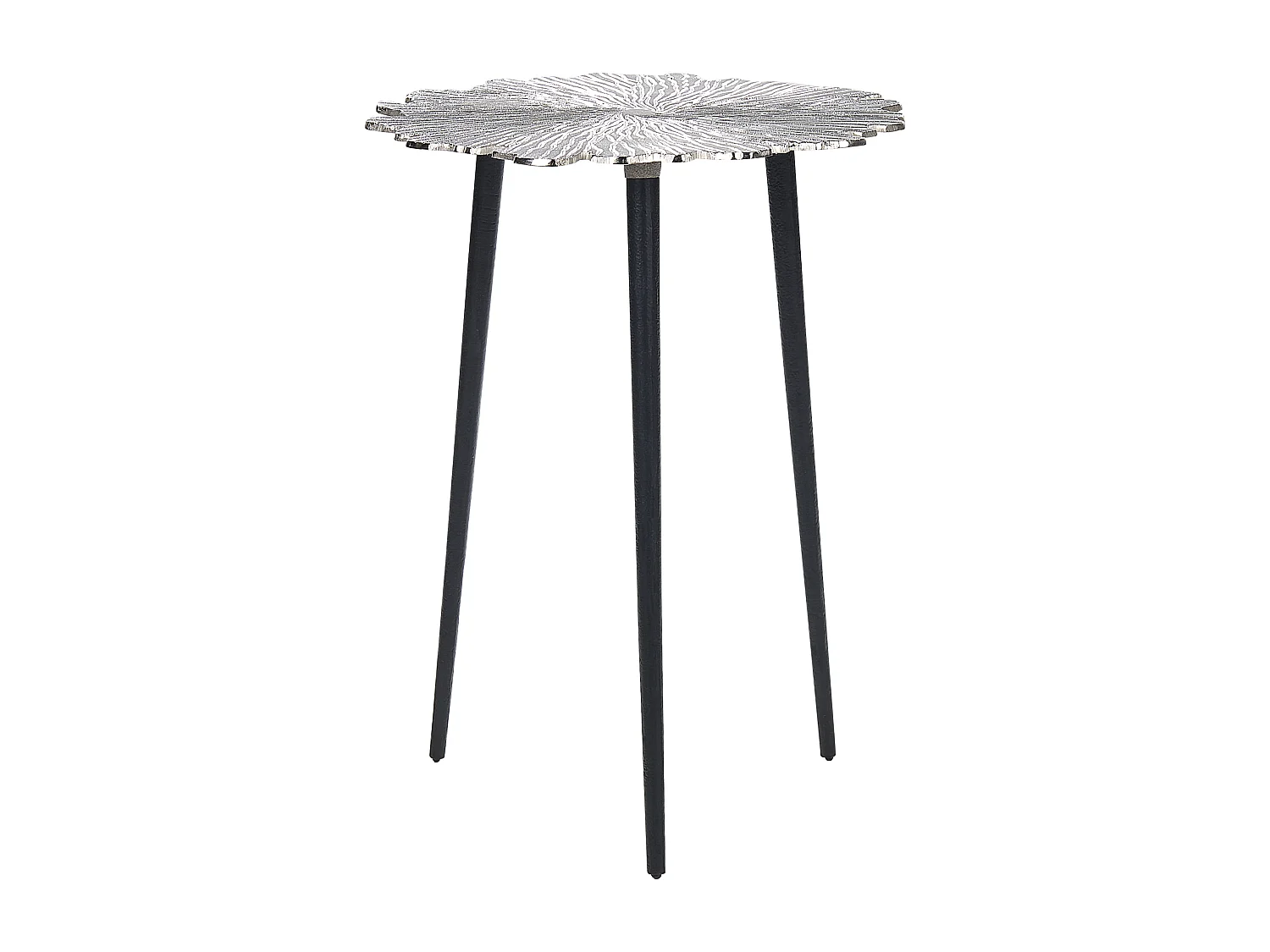 Table d'appoint PUHOI Métal Argenté