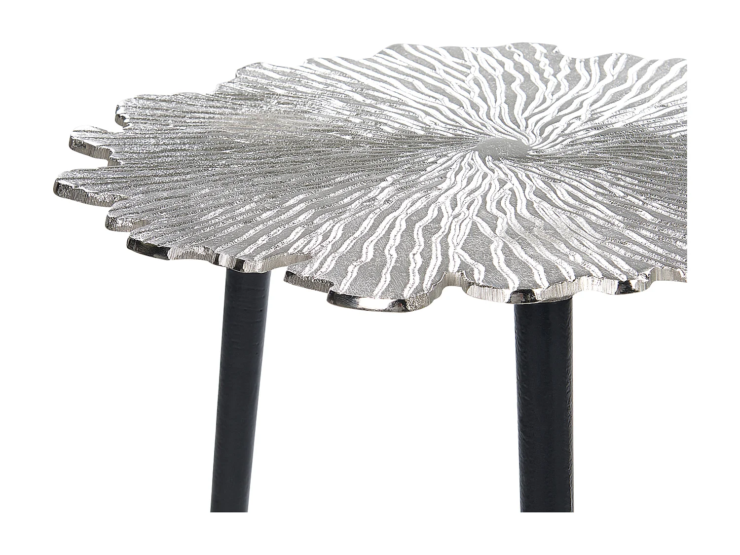 Table d'appoint PUHOI Métal Argenté