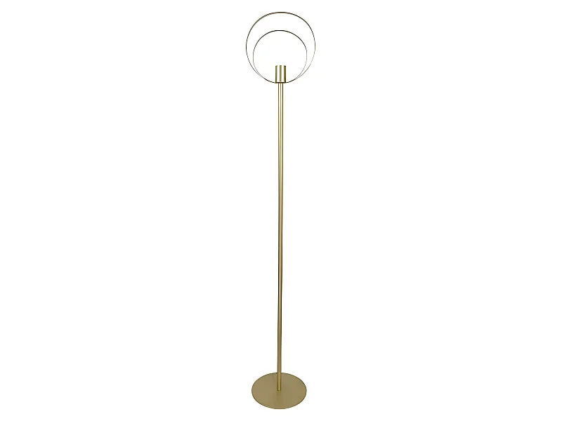 Lampadaire métal doré H160 Saturne Ostaria