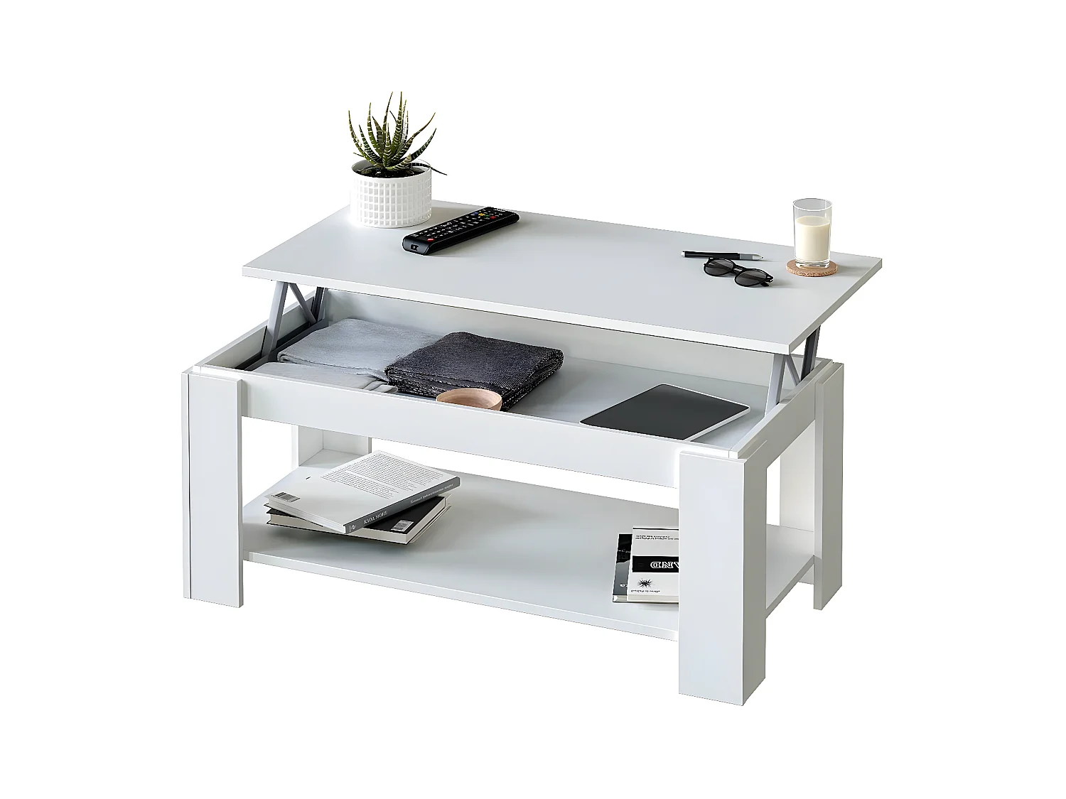 Mesa de centro con tapa elevable - L102 cm - Ambit