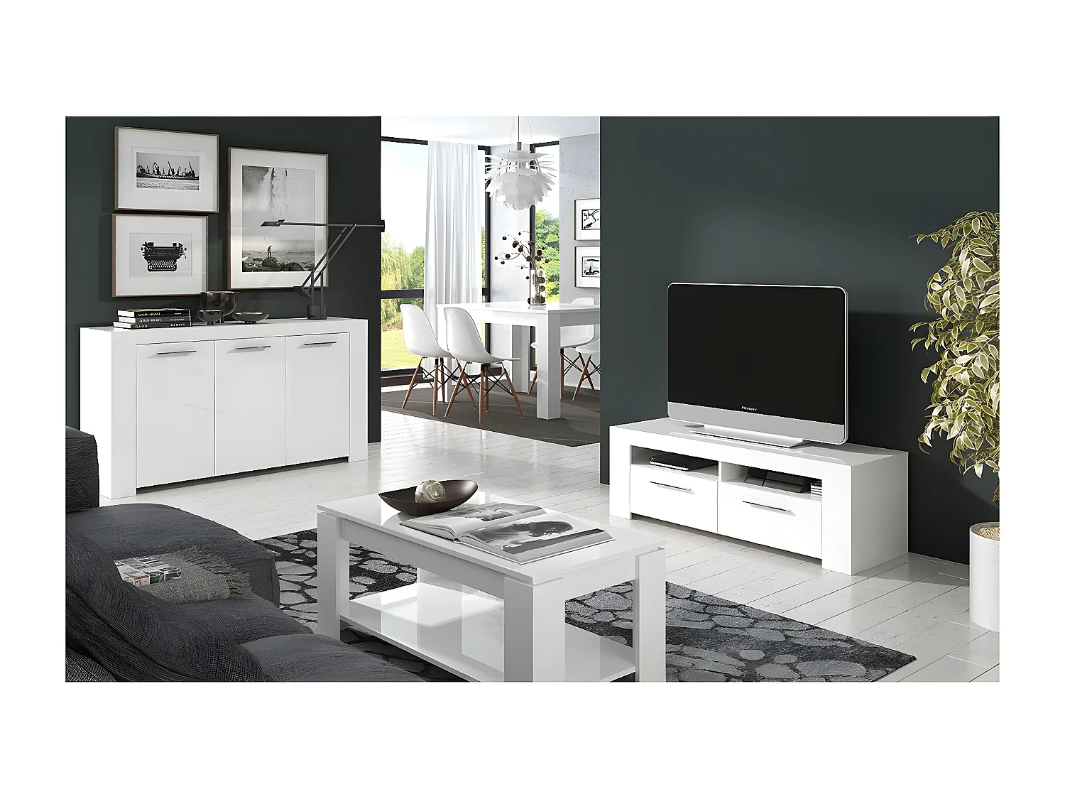 Mesa de centro con tapa elevable - L102 cm - Ambit