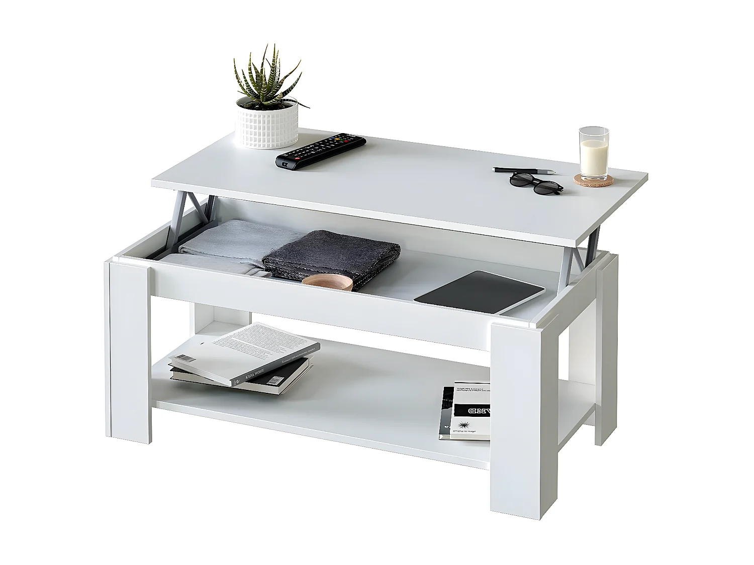 Table Basse avec Plateau Relevable L102 cm - Ambit
