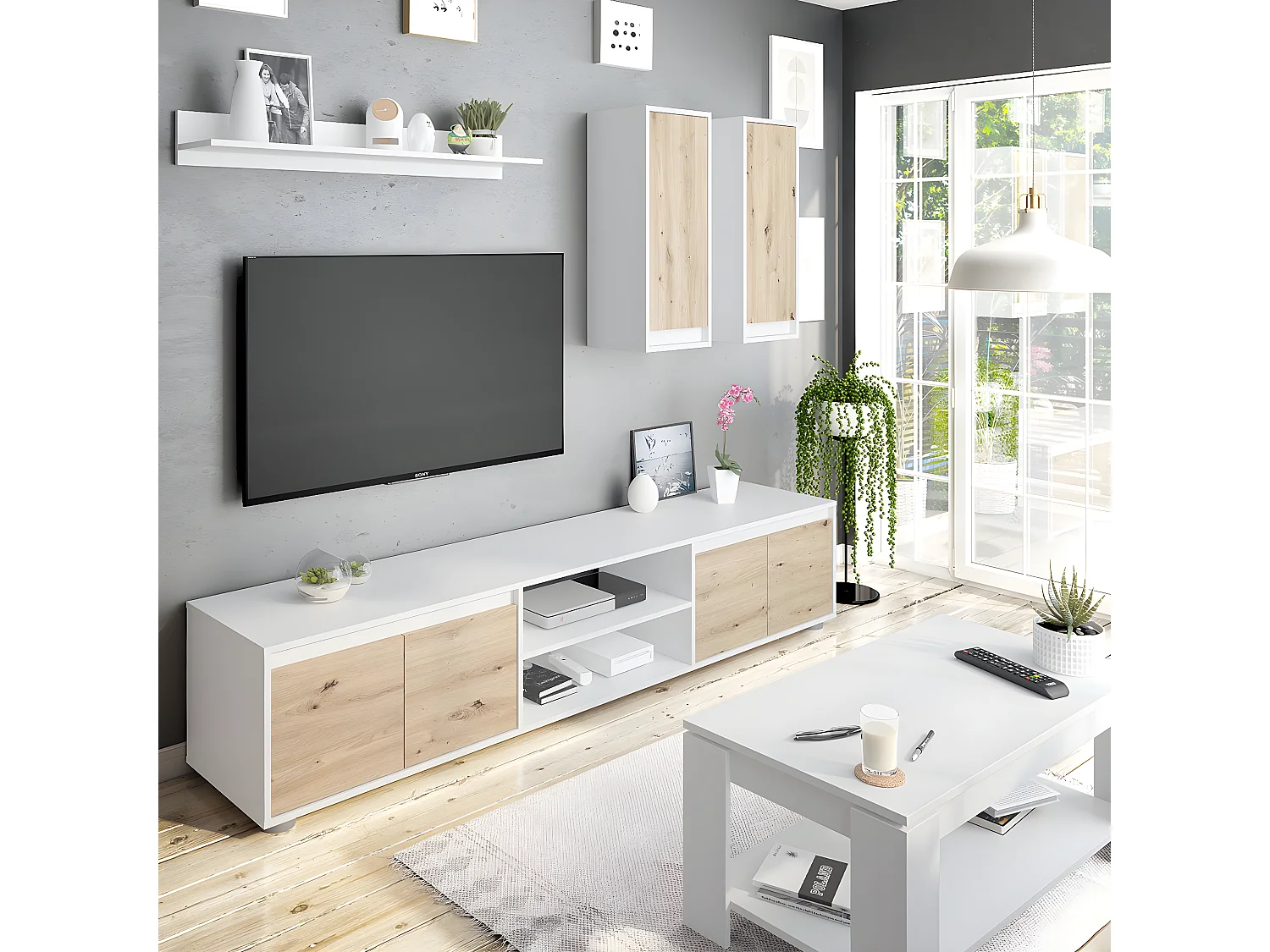 Table Basse avec Plateau Relevable L102 cm - Ambit