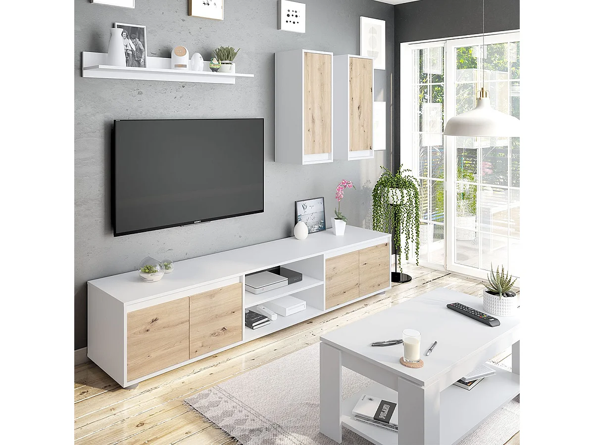 Salontafel met dubbel blad en opklapbaar blad - L102 - Ambit