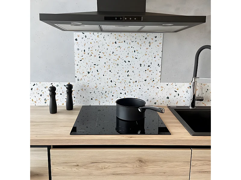 Bandeau ALU lot de 2 L100xH 20cm - Terrazzo Dolce - Aluminium composite