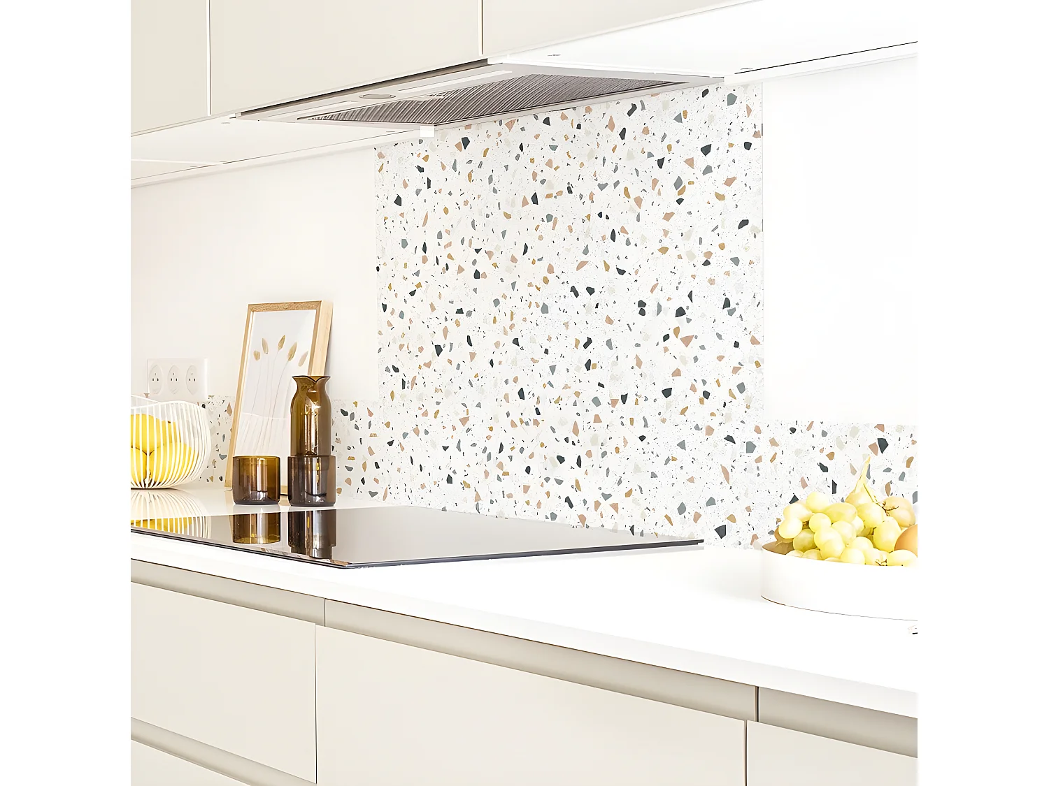 Fond de hotte ALU L 60xH 70cm - Terrazzo Dolce - Aluminium composite