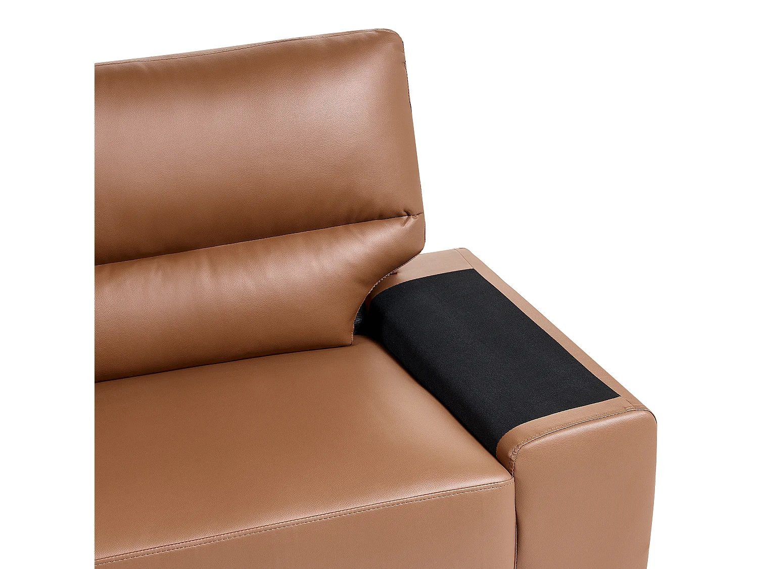 Bank VOGAR Kunstleer Goudbruin 3-zitter