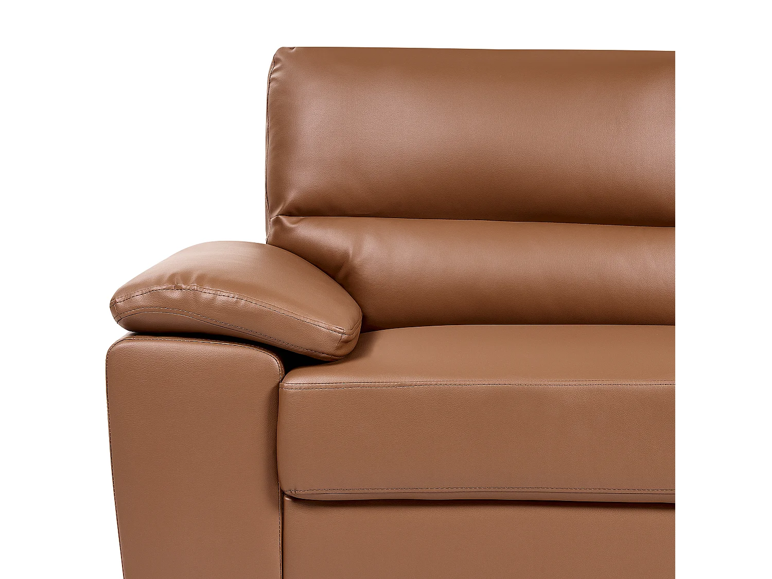 Bank VOGAR Kunstleer Goudbruin 3-zitter