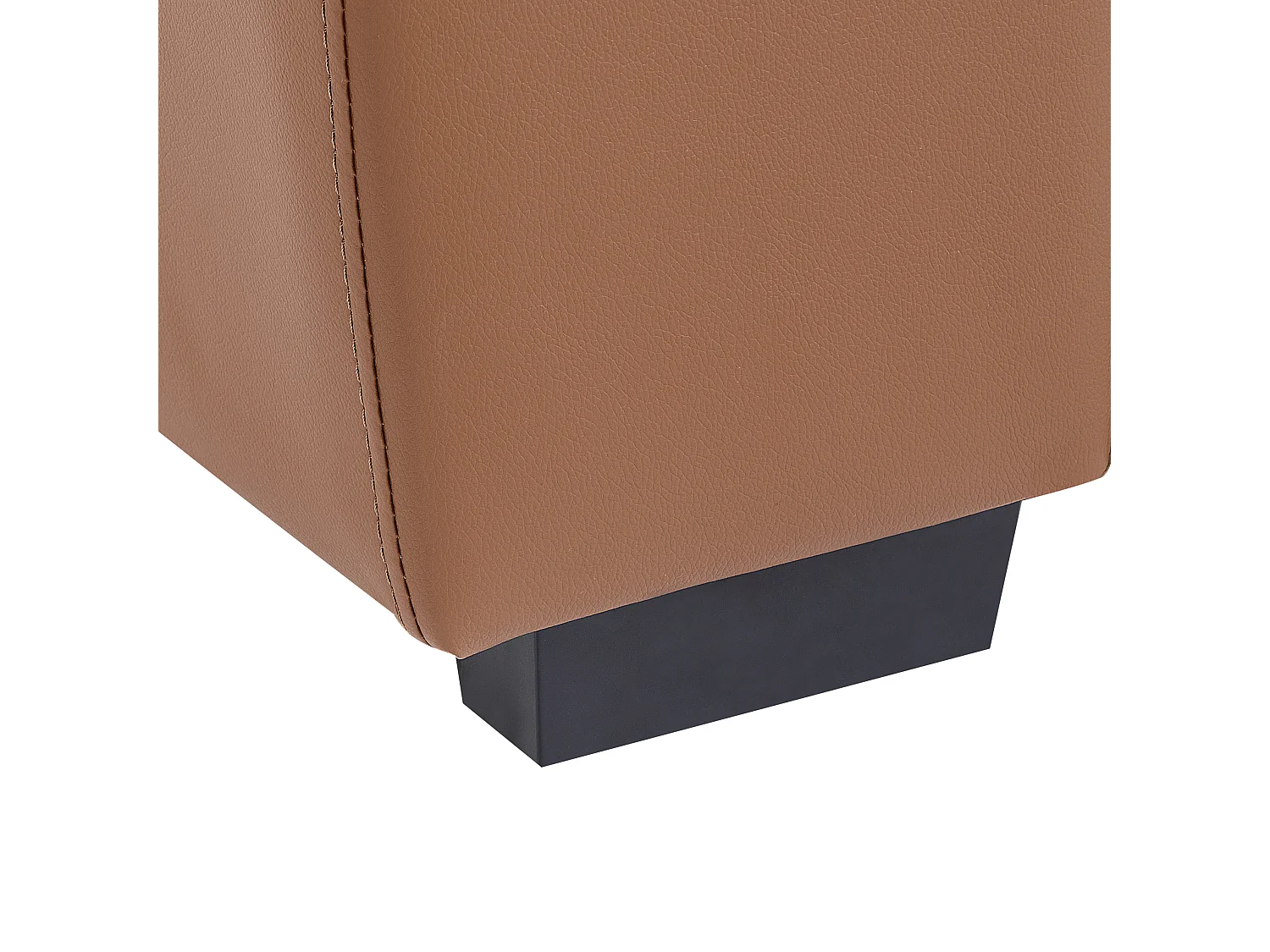 Divano VOGAR Pelle sintetica Marrone dorato 3 posti