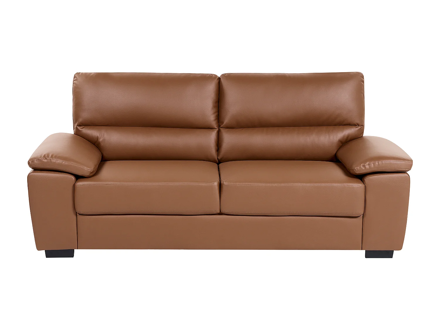 Canapé 3 places VOGAR Cuir PU Marron doré