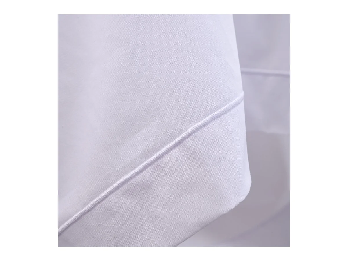 Taie de traversin Percale 100% coton peigné - Blanc - 86x140cm