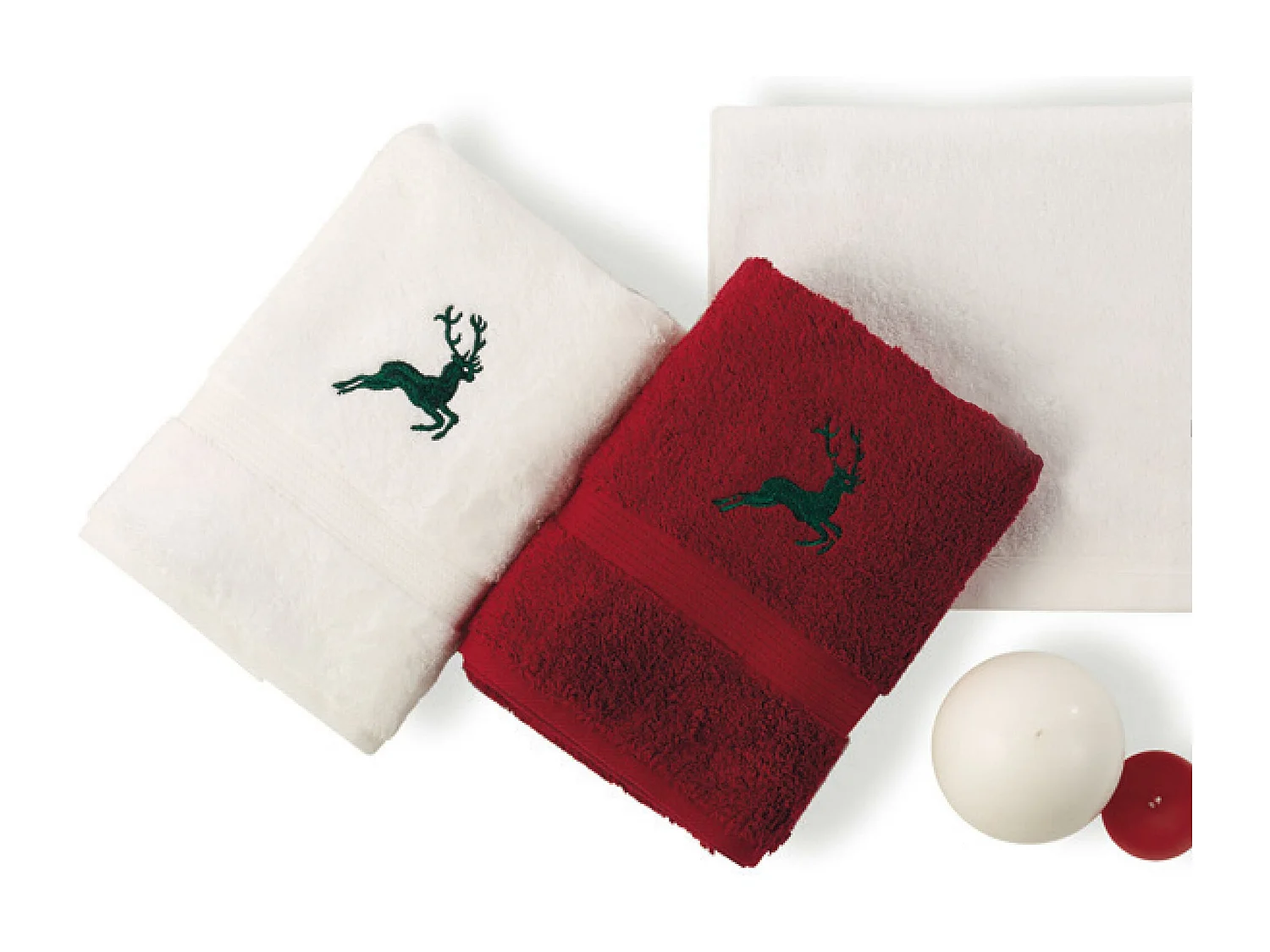 Tapis de bain 50x70 cm HIRSH Blanc Vert 700 g/m2