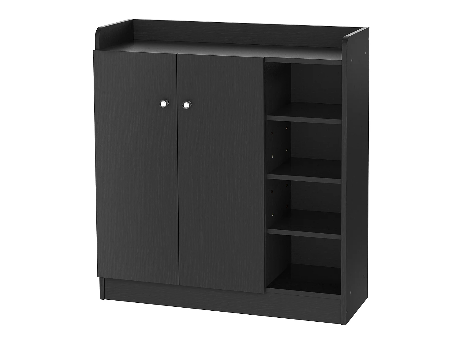 Zapatero negro 83x30x90 cm HOMCOM