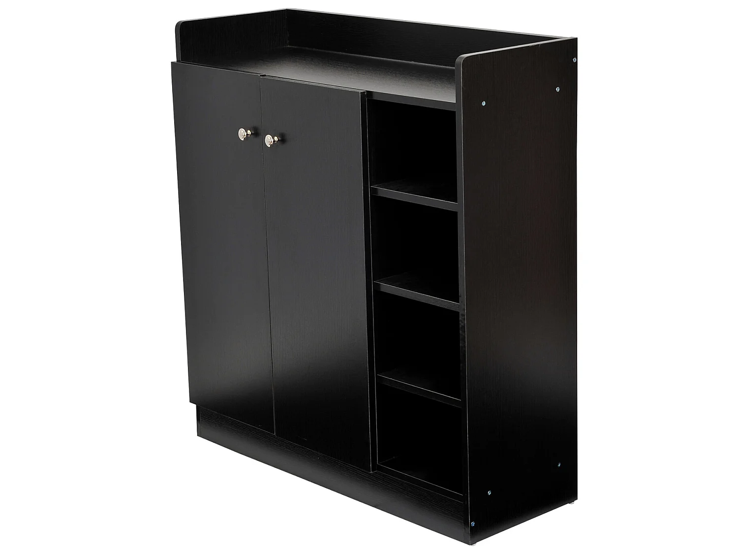 Zapatero negro 83x30x90 cm HOMCOM