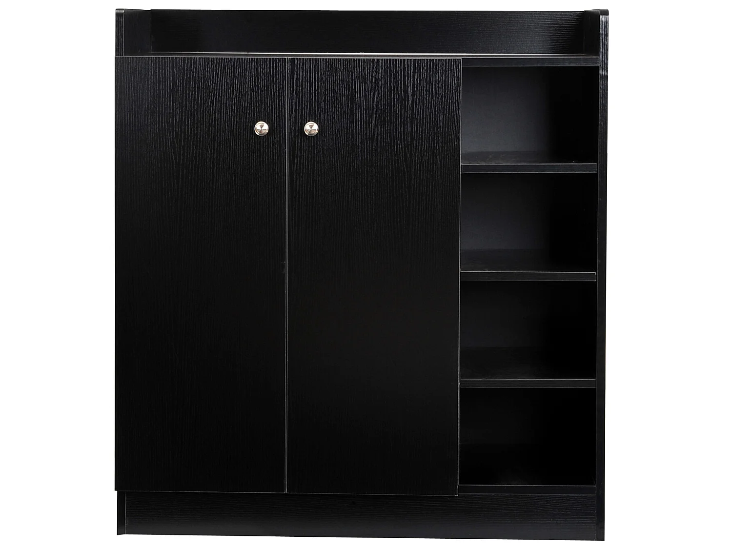 Zapatero negro 83x30x90 cm HOMCOM