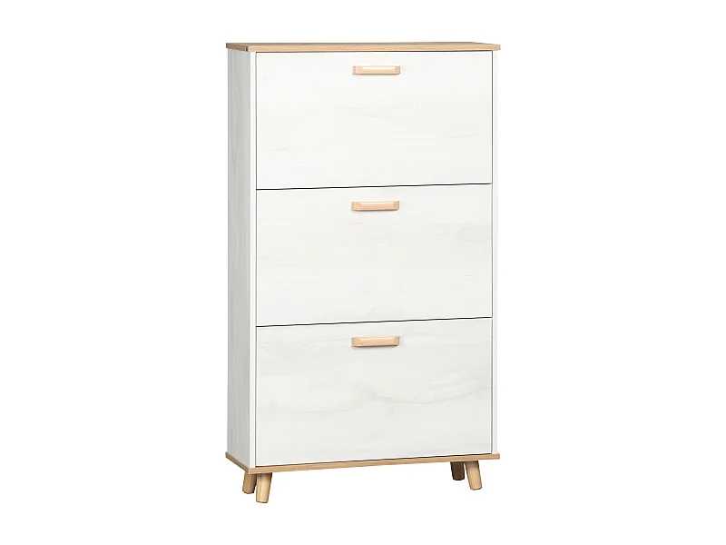 Armario de zapatos blanco 70x23.5x122 cm HOMCOM