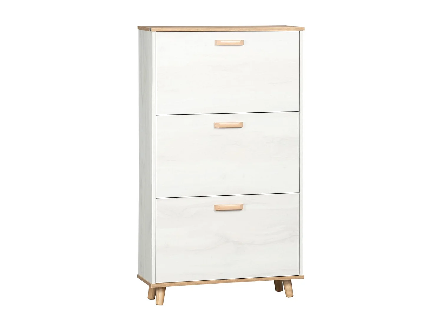 Armario de zapatos blanco 70x23.5x122 cm HOMCOM