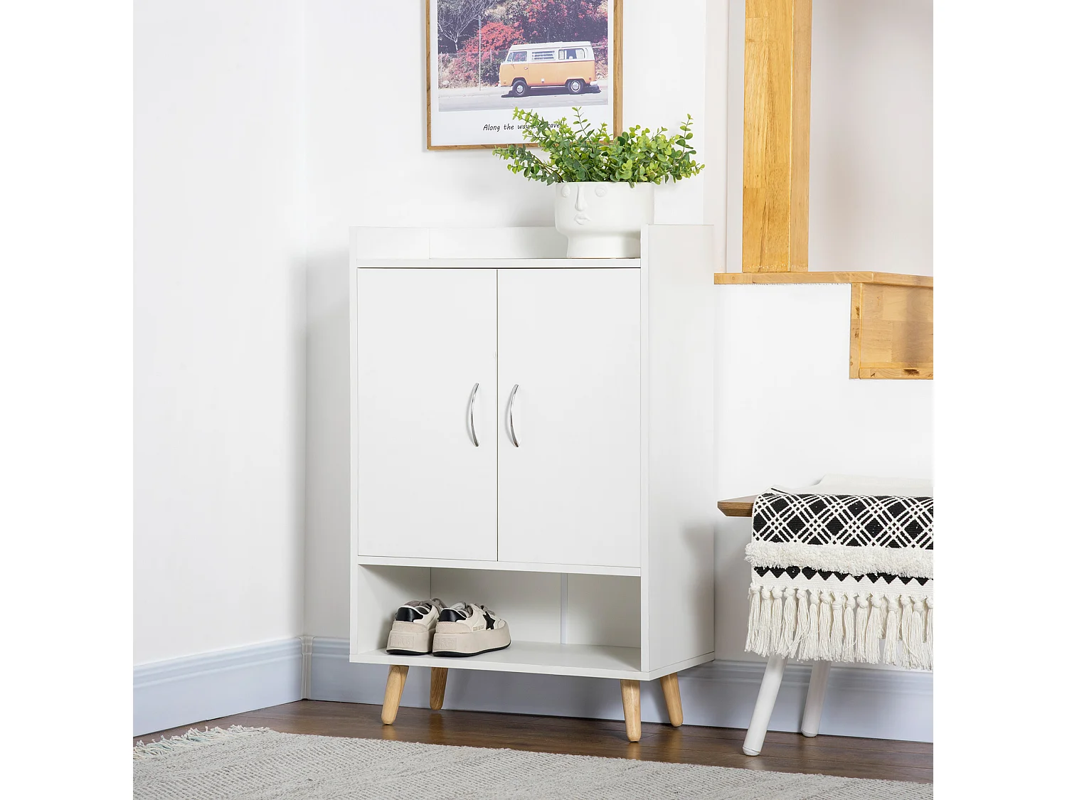 Mueble zapatero blanco 60x30x92 cm HOMCOM