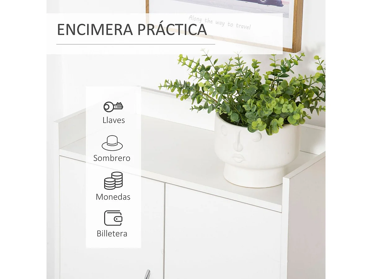 Mueble zapatero blanco 60x30x92 cm HOMCOM