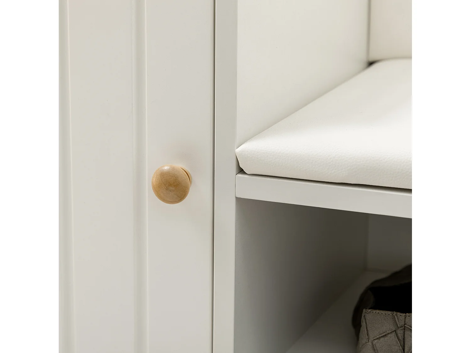 Banco zapatero blanco 80x33x49 cm HOMCOM