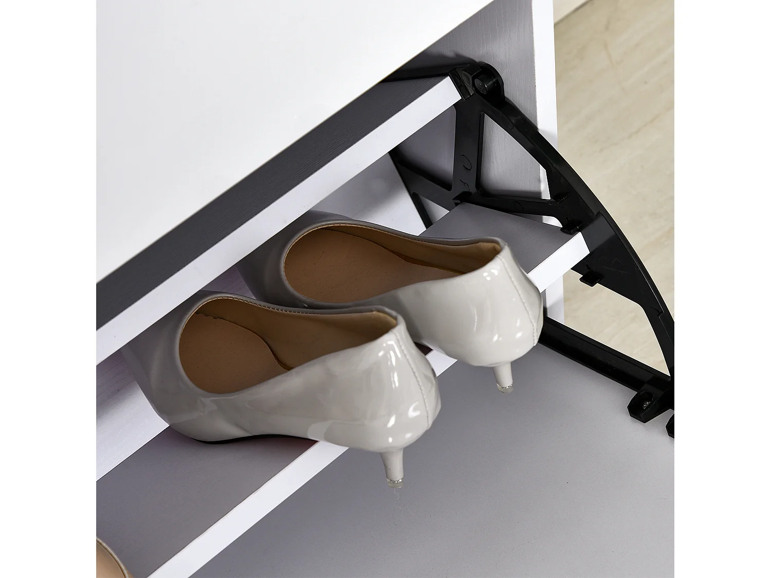 Armario de zapatos blanco 60x26x124 cm HOMCOM