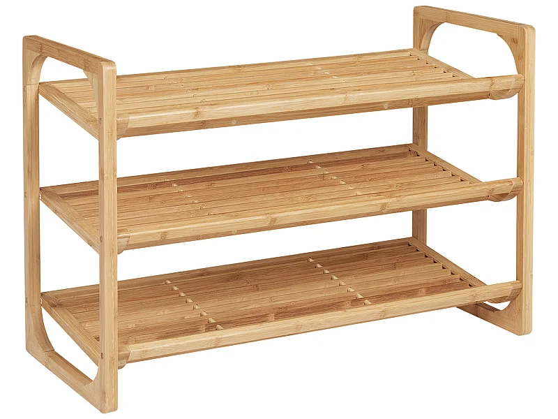 Zapatero madera natural 76x33x51 cm HOMCOM