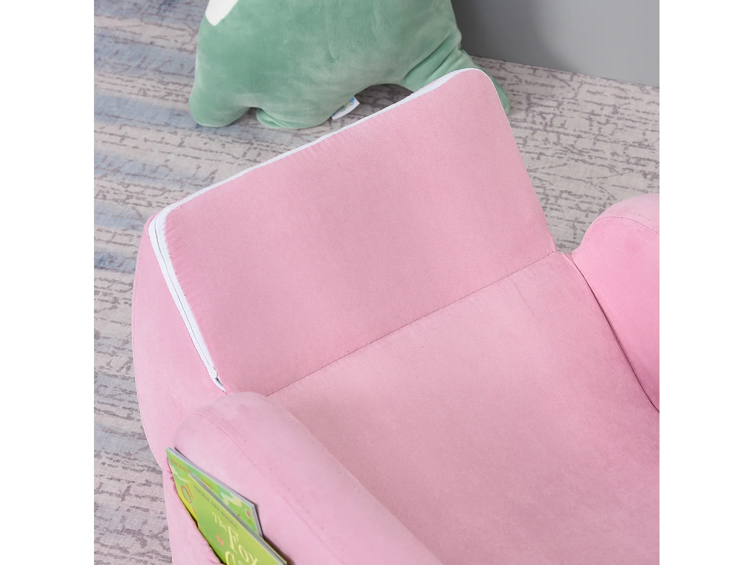 Sillón para niños rosa 47x45x38 cm HOMCOM