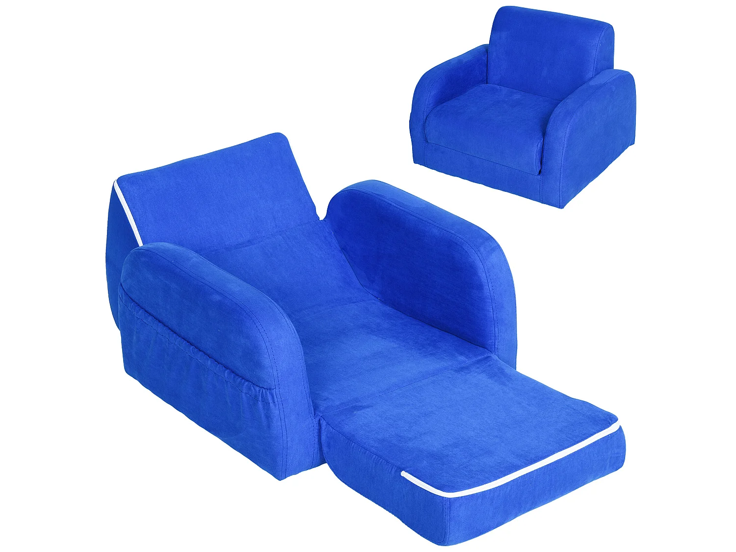 Sillón para niños azul 47x45x38 cm HOMCOM