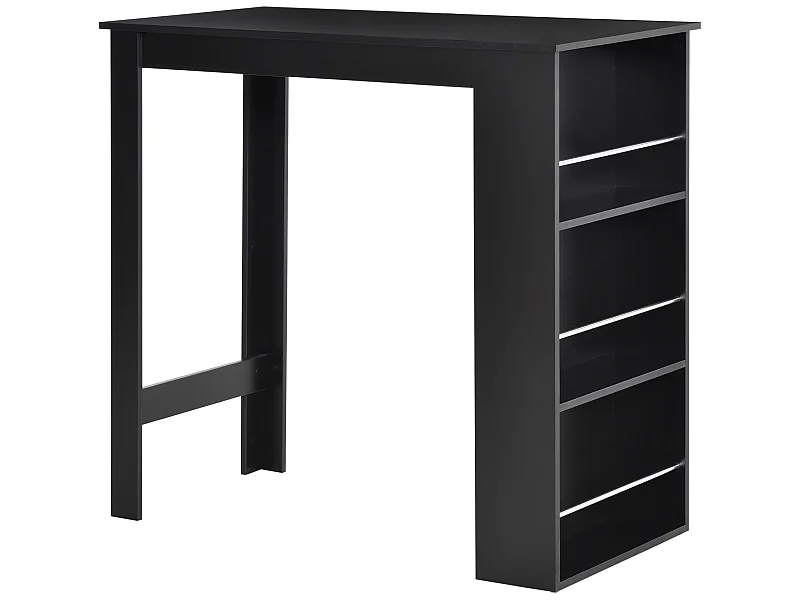 Mesa de bar negro 112x57x106 cm HOMCOM