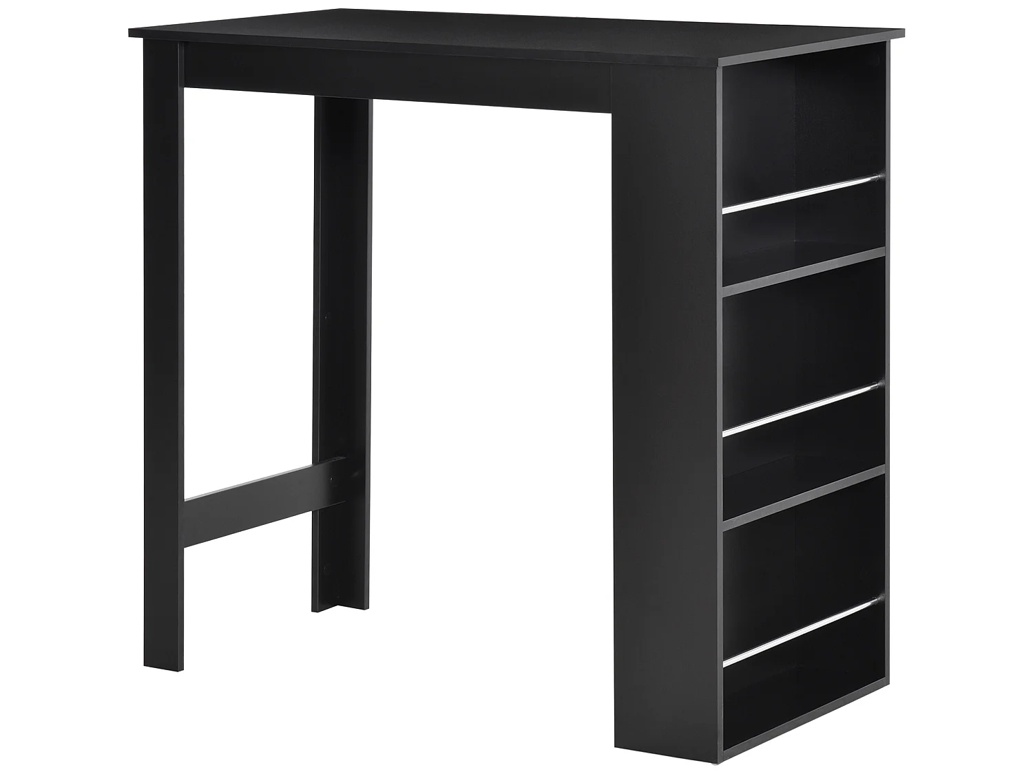 Mesa de bar negro 112x57x106 cm HOMCOM