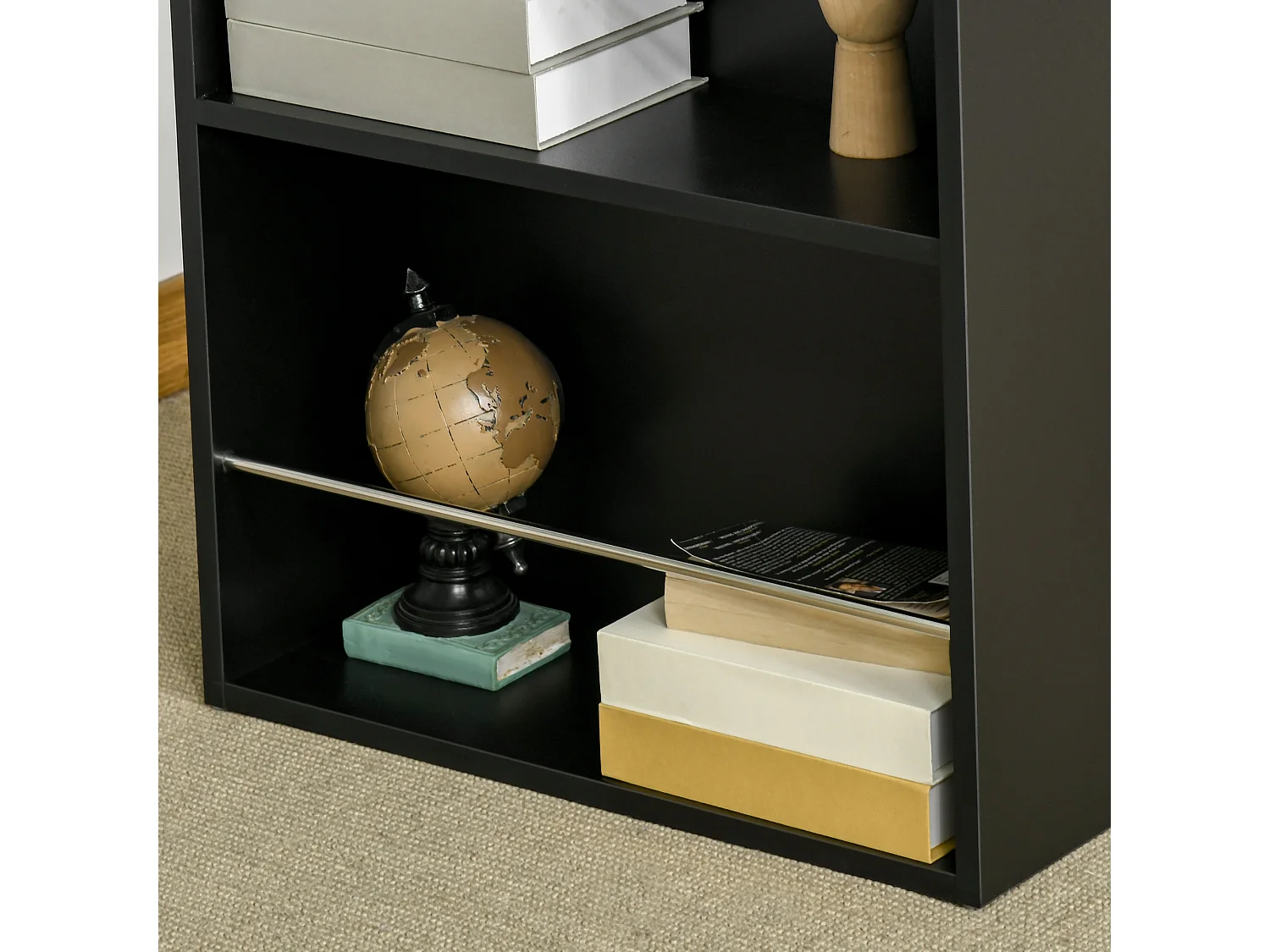 Mesa de bar negro 112x57x106 cm HOMCOM