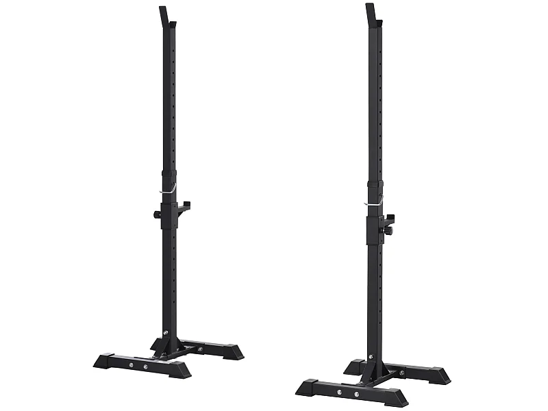 Soporte para barras de pesas negro 50x49x154 cm HOMCOM