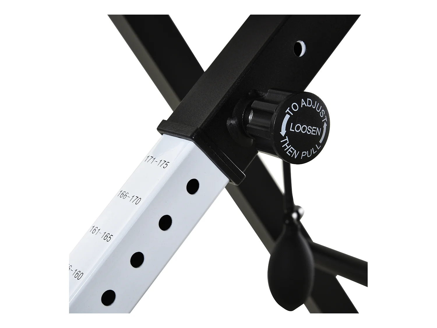 Tabla de inversión negro, rojo 79x114x153 cm HOMCOM