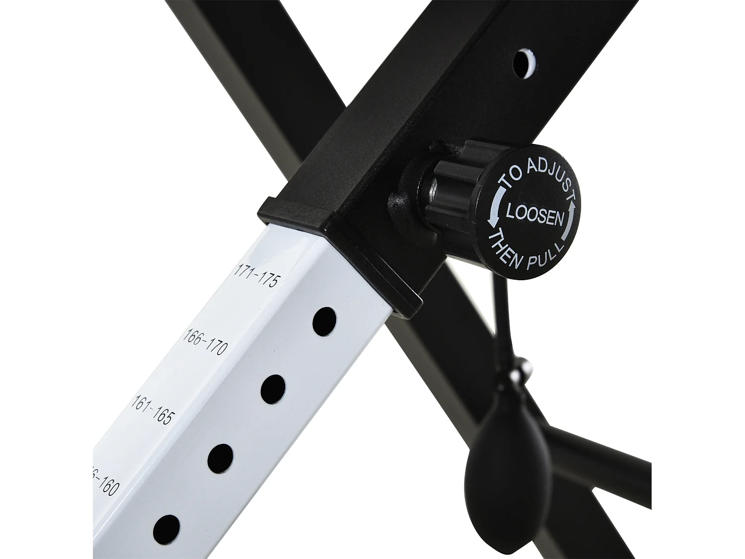 Tabla de inversión negro, rojo 79x114x153 cm HOMCOM