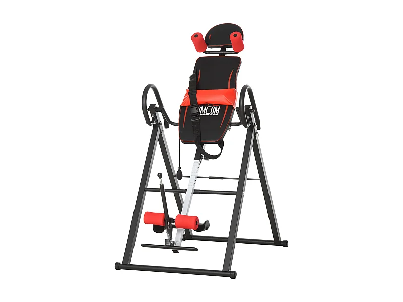 Tabla de inversión negro, rojo 79x114x153 cm HOMCOM