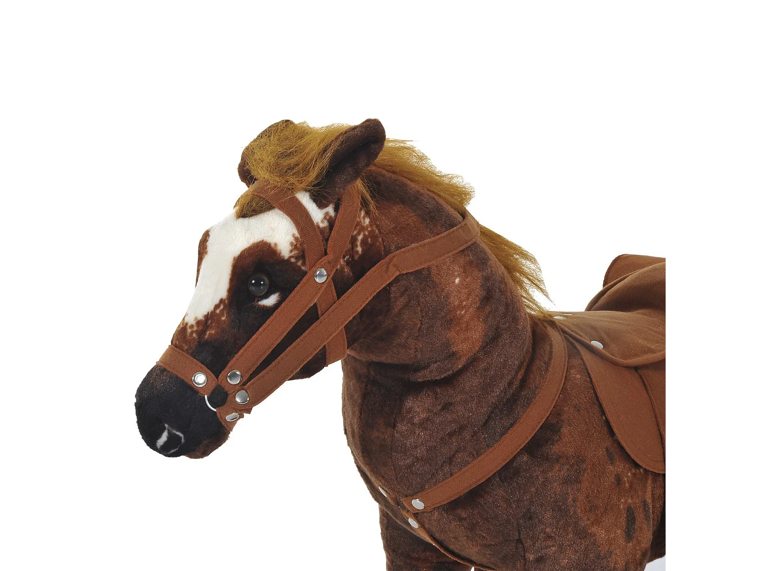 Caballo de juguete marrón 85x28x60 cm HOMCOM