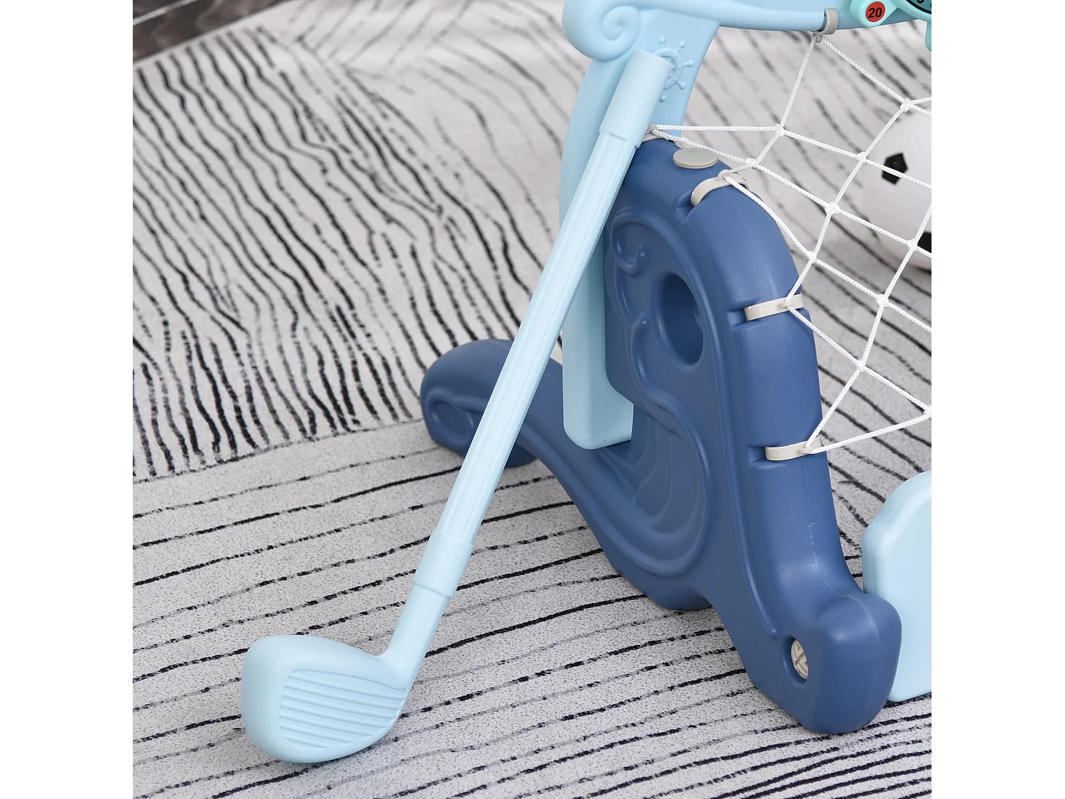 Canasta de baloncesto infantil azul 58x56x154 cm HOMCOM