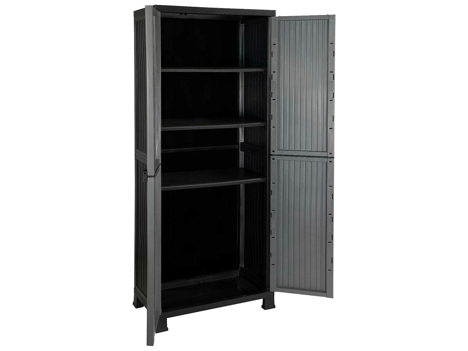 Meuble d'extérieur en résine avec 3 étagères 171x68x39cm O91