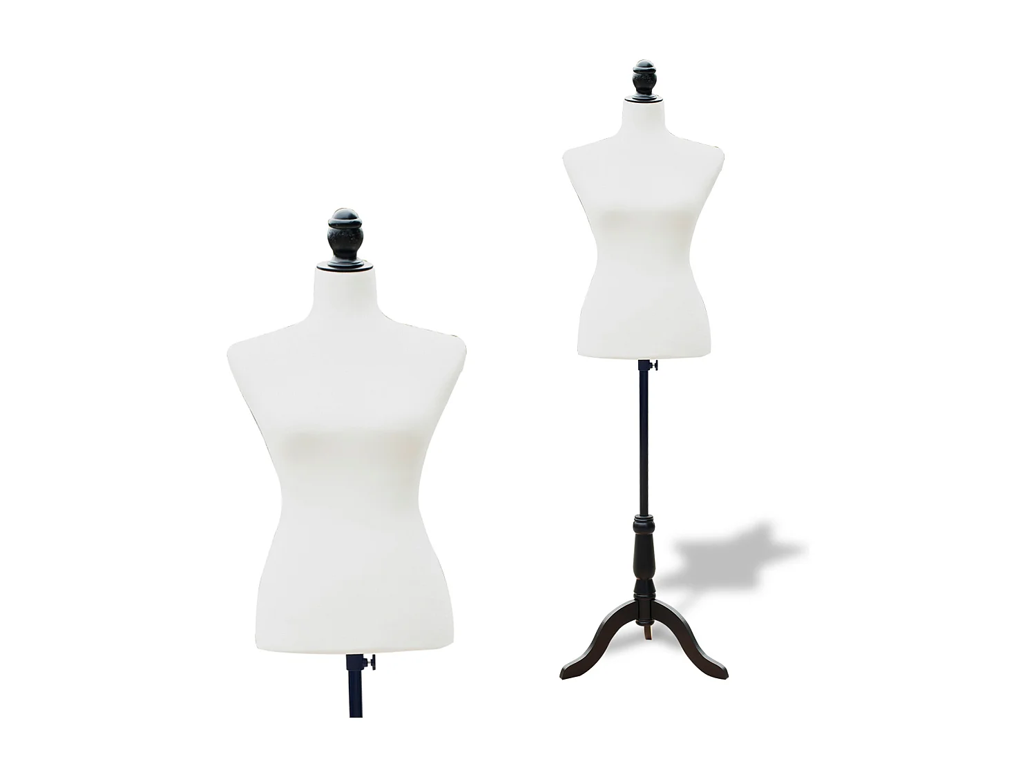 Maniquí femenino de costura blanco 38x0x168 cm HOMCOM