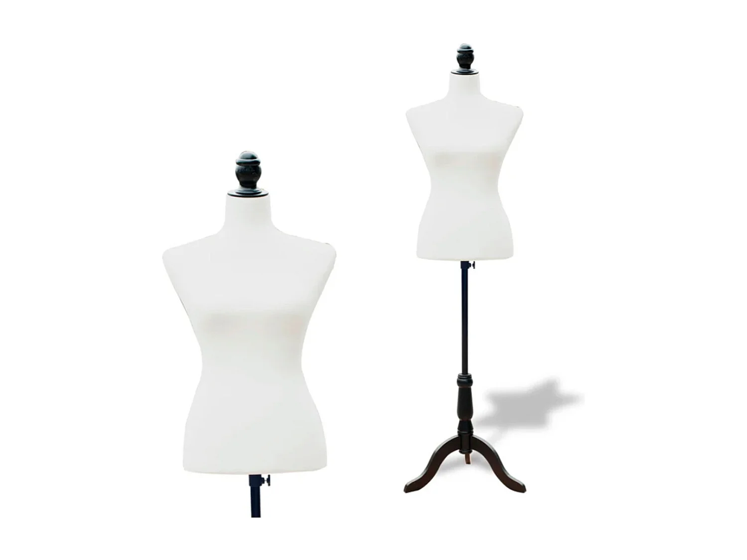 Maniquí femenino de costura blanco 38x0x168 cm HOMCOM