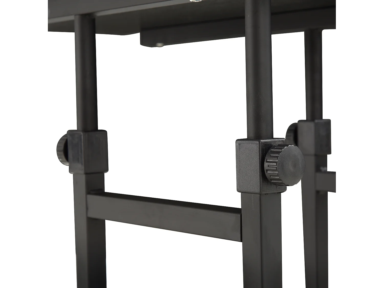 Mesa lateral móvil negro 80x40x82 cm HOMCOM